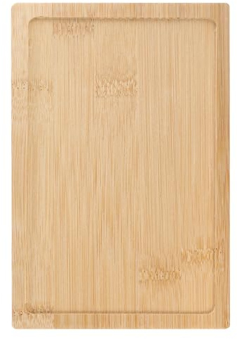 sourcing map Bandeja rectangular de bambú de 7.1 x 4.72 pulgadas, bandeja de té rectangular de madera de bambú natural, platos de servir alimentos para desayuno, cena, café, té, bebida, bocadillo de