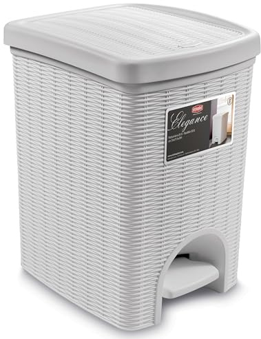 Mülleimer Treteimer 20L seperatem Inneneiner eckig 30x27x37cm Kunststoff
