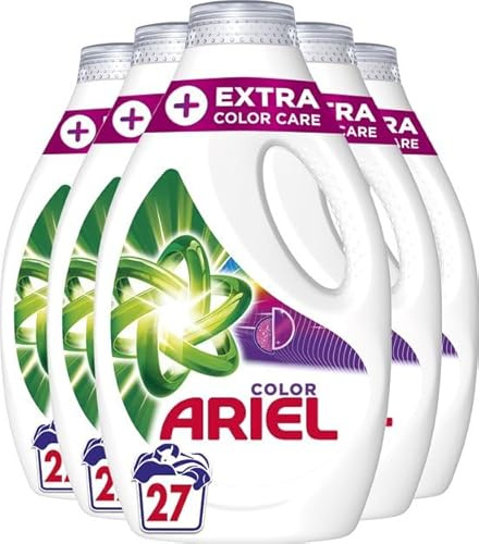 Ariel Flüssigwaschmittel + Extra Farbpflege – 5 x 27 Wäschen – Vorteilspack