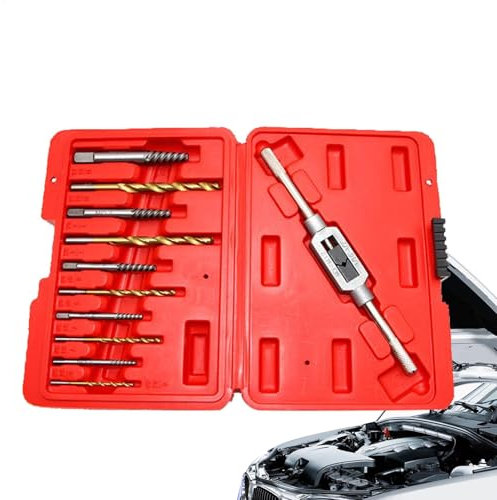 Kit di 11 punte per trapano a mano, kit da 11 punte da trapano facili da estrarre, multiuso, resistenti, per riparazioni domestiche, attività automobilistiche