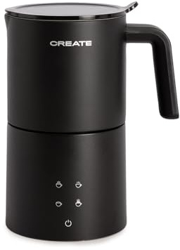 CREATE/MILK FROTHER STUDIO PRO/Espumador calentador de leche eléctrico negro/Apto para lavavajillas, pantalla táctil, 4 programas, sitema de seguridad, 620ml, uso en frío o caliente, 450W