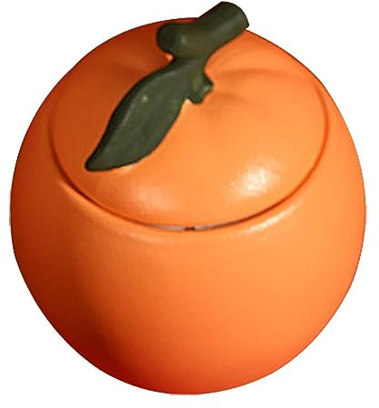 GALPADA Lata De Té De Naranja Tarro Para Té Suelto De Cerámica La Cocina Adorno De Boda La Mesa Invitados