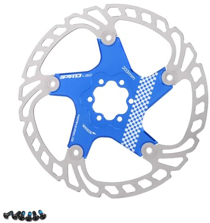 Velxnigt Rotor de freno de disco flotante para bicicleta de 160 mm, adecuado para bicicletas de carretera, de montaña, BMX y MTB.(PRO Azul)