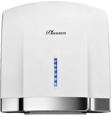 PLUSSEN Händetrockner elektrisch Infrarotsensor handtrockner leise Gewerbe und Haushalt 1800W ABS（WH）