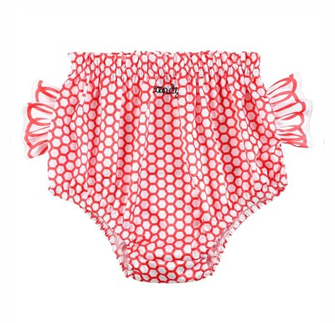 Landofgenie Windelabdeckung Erwachsene Bonbon-Papier Design Windelüberhose mit Punkte-Muster, Nicht wasserdichte Rot L
