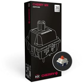 Cherry MX Falcon Switch Kit, 36 Interruptores para Teclado Mecánico, para Bricolaje, Hot Swap o Teclado Gaming, Interruptor Táctil Sin Clic, Heavy-Satisfying