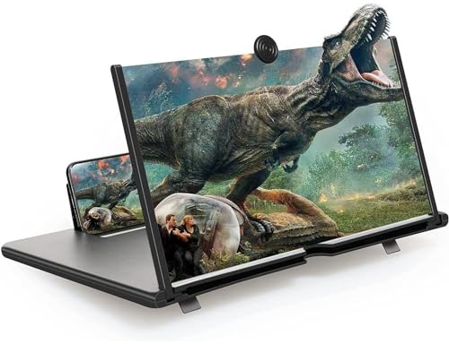 Boffett Handy Lupe 14 Zoll, Bildschirmlupe Handy, für 3D Bildschirm Vergrößerungsglas für das Ansehen von Filmvideos, für alle Smartphones