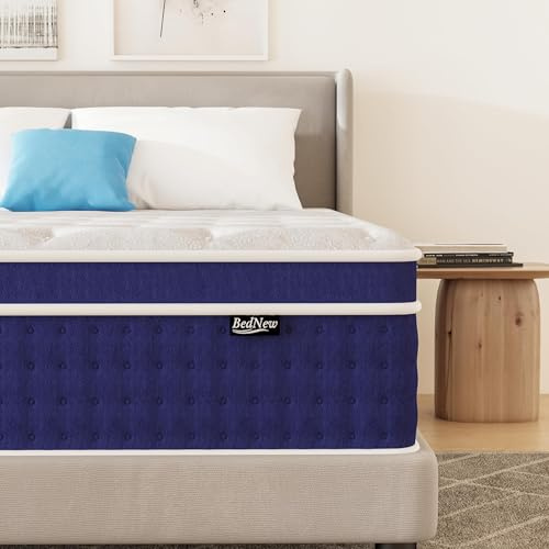 Bednew Matratze 90 x 190cm, 30cm Federkernmatratze H3 Höhe 7-Zonen Orthopädische Taschenfederkernmatratze mit Comfort Memory-Schaum Schicht,Öko-Tex Zertifiziert, 101Nächte Probeschlafen