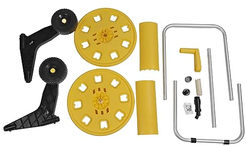 ANKROYU Carrello avvolgitubo da giardino per carichi pesanti con ruote Carrello portagomma per tubo dell'acqua in alluminio da 80 m con manovella per uso esterno in giardino, prato