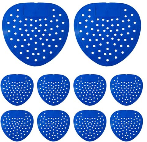 Urinal Mat - Filters for Anti-Clog Urinal | Scented Pads for Men's Urinals | Pack of 10, Size 19 x 17 cm, Material PP + Active Agent + Oil, Hard Juice