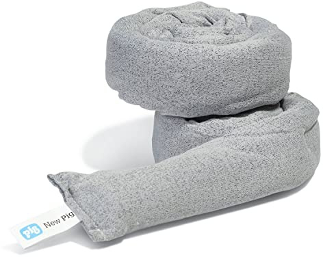 PIG Dryer-Safe Reusable Water Absorbent Sock - 2 Pack - 3 x 38 - Absorbs Up to 34 oz per Sock - Gray - PM50672