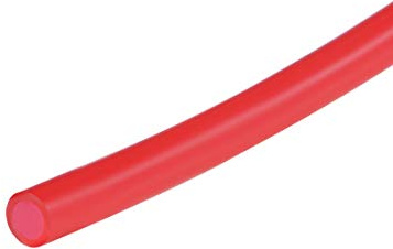 sourcing map Silikonschlauch Gummischlauch 4mm i.D. x 6mm ä.D. Rot | 1m, Luftschlauch