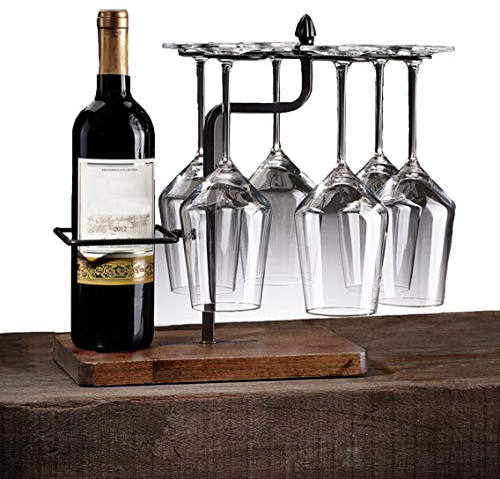 Wine glass rack - porte - verres suspendus, porte - verres, peut accrocher 6 gobeletsverres à vin, pour la cuisine, bar, salle à manger