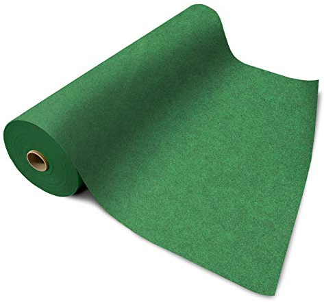 Tapis d'exposition Sintra - Revêtement de sol idéal pour les foires, mariages et événements - Tapis d'événement dans de nombreuses couleurs et tailles (200 x 100 cm, vert foncé 0602)