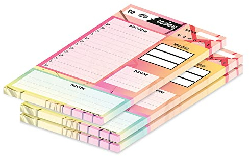 PRICARO To-Do Liste Today, magnetisch, A5, 50 Blatt, 3 Stück