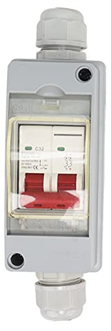 2P MCB Mini-Leistungsschalter Leitungsschutzschalter Kleiner DC-Solar-PV-Anlagen-Leistungsschalter DC 500V 32A (Ohne Kabel)