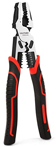 HAUTMEC 9 Linesman Pliers,High Leverage Combination Pliers 4 in 1 Multifunctional Heavy Duty Lineman Tools HT0273-PL
