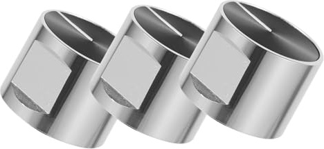 Pack Ersatzknöpfe für Herde aus Zinklegierung, Silber, 3 Stück | Drehknopf für Gasherd, Metall Ersatzknopf, Leicht zu Verwenden und Wiederverwendbar, für Haushalt und Restaurant