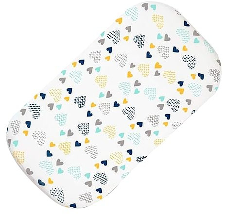 Veemoon Elastischer Wickelauflagenbezug Für Babys Wickeltisch Sitzbezug Kinderbettbezug Abnehmbares Waschbares Design Weiß