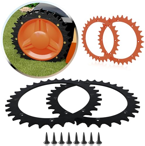 Nozzleboss Spikes 220mm für Mähroboter Rasenmäher kompatibel mit Worx S M Landroid Mähroboter WR165E WR167E M500 (Schwarz)