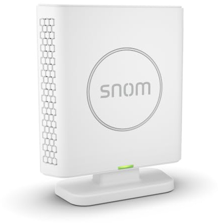 Snom M6 DECT-Repeater Für Schnurlos Erweiterte Reichweite, Kompatibel mit M300/M400/M700/M900, Unterstützt 5 GespräChe, Einzel-/Multizellbasis, Breitband-Audio, 112x90x36mm