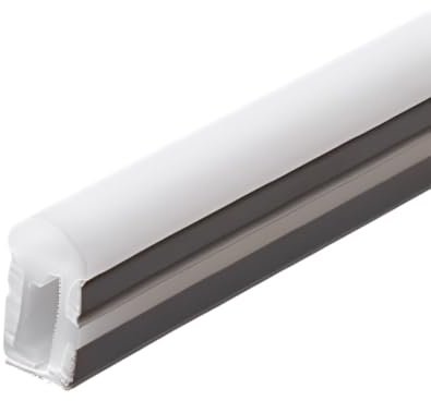 Jandei - Profilo flessibile in silicone 3 metri per strisce LED fino a 10 mm di larghezza. Diffusione sferica di luce, emissione laterale 10 mm x 17 mm - IP67 per esterni (profilo 3 metri)