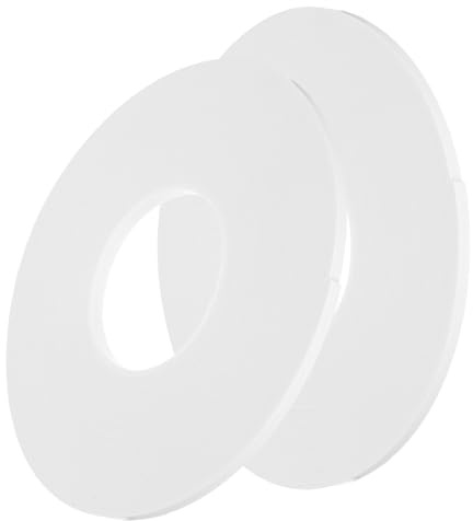 QUARKZMAN 2 rotoli di nastro biadesivo in schiuma PE rimovibile, nastro di montaggio in spugna, strisce adesive resistenti (bianco, 50 piedi x 1/4 x 1/16) per la casa, la pittura