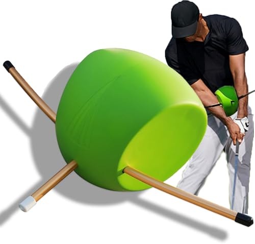 Golf Swing Training Aid - Golf training aids in Improving Hand Positioning， Golf swing trainer-Unique Alignment Rod Head - Helps Train Proper Swing Mechanics, Arm Structure, Sure Set, and Alignment