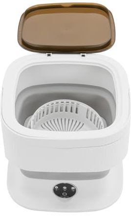 Mini machine à laver, portable, 10 l, pour sous-vêtements, chaussettes, serviettes, grise
