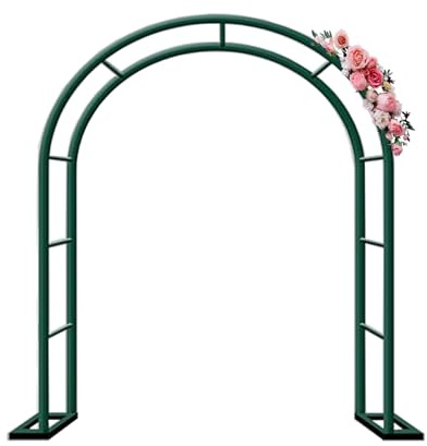 Grande arche de jardin en métal pour plantes grimpantes – Treillis de roses robuste pour mariage – Arches d'extérieur de 2,9 m x 2,3 m Disponible en 120/140/180 cm de largeur, parfait pour la