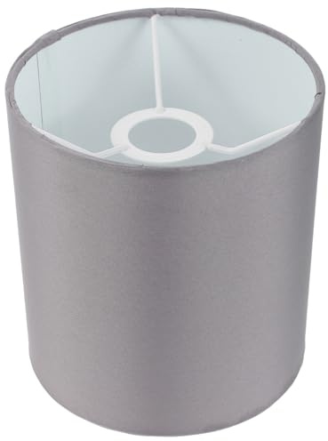 EXHUMKY Lampenschirm Aus Stoff Zylindrischer Lampenschirm Für Tischlampe Und Wandlampe Moderner Trommellampenschirm Mit Sanfter Lichtdiffusion Für Wohnzimmer Und Schlafzimmer 14.00 X 13.00 X 13.00 Cm