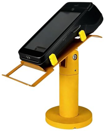 Soporte para Lector de Tarjeta Crédito,Estante Antivuelco Ajustable,Montura TPV y Registradora | para mostrador, Escritorio de Servicio, Barra, taquilla
