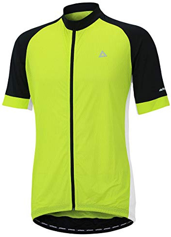 Airtracks Herren Fahrradtrikot Kurzarm Pro Team Line - Radtrikot - Jersey - Fahrradshirt Kurzarm - Bikeshirt MTB mit Taschen - Atmungsaktiv - UV Schutz - Schnelltrocknend- Reißverschluss Durchgehend