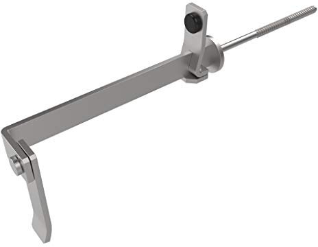 Fermapersiane fermaimposte lungo - a vite lunga - con battente regolabile - acciaio inox 316L - inossidabile - resistente - alta qualità - DimAccessori