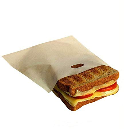 ENJY Bolsa para Tostadora 10 unids/Conjunto de Bolsas de tostadora Reutilizables no Reutilizables, Bolsas de tostadora de Comida rápida Reutilizables antiadherentes (Color : 17x19 cm)