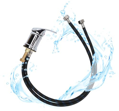 Sonew Friseur Shampoo Becken Wasserhahn, Metall Mischventil Professionelle Shampoo Schüssel Wasserhahn Schlauch für Haar Friseursalon Shampoo Bett