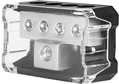 Verteblock,12V Verteblock,Pluspol Verte,Kfz-Verbindungs-/Verteblock,Auto- Oder Erdungsblock,Sicherung,Auto- Oder Stromversorgsverteilung 1 * 0 Ga In 4 * 4 Ga Out Block Splitter