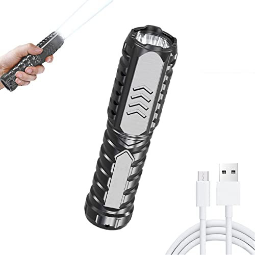 Lilyasion Multifunctional Rechargeable Flashlight, Special Forces Strong Light Flashlight, IPX7 Waterproof Mini Portable Flashlight for Outdoor (1pcs)