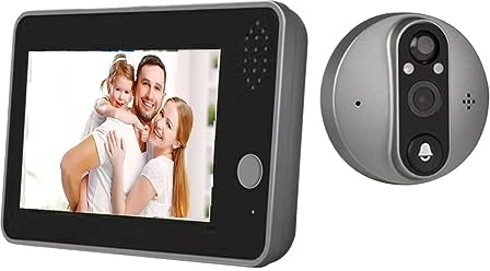 Tuya Smart 1080P WiFi Campanello for porte Spioncino Telecamera Visualizzatore di sicurezza domestica Audio bidirezionale Visione notturna 4.3 'FHD Video campanello ( Color : Alexa Doorbell x64G )