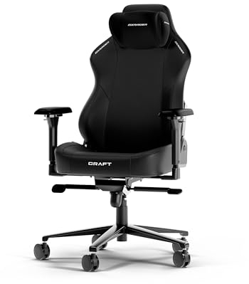 DXRacer CRAFT L Schwarz EPU Leder das Orginal Gaming Stuhl