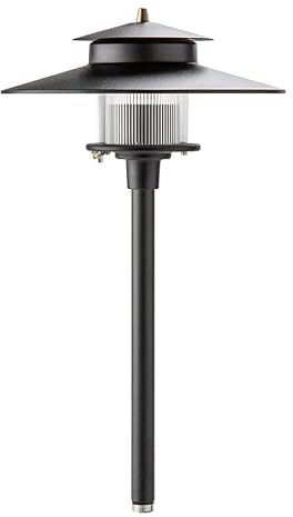 SPW Vista Professional Outdoor Lighting PR-9206-B-2.5-W-T3 Path Light with Aluminum Housing & Black Finish (Includes 2950K 2.5W T-3 LED Lamp Bulb)