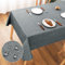 AooHome Tischdecke Abwaschbar, Grau Tischdecken 140x240cm Leinen-Optik Tischtuch aus Polyester Wasserabweisend mit Lotuseffekt, Dauerhaft Kratzfest für Wohnzimmer, Esszimmer, Balkon, Garten