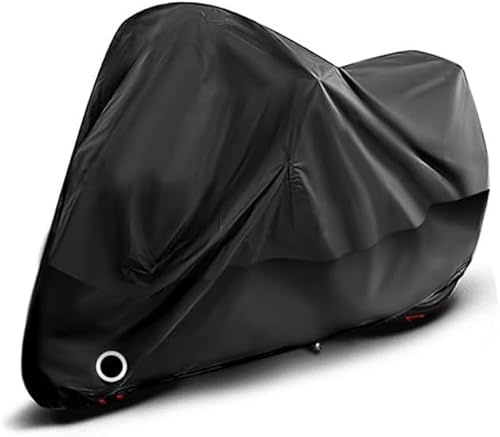 TUKOO Motorrad Wasserdicht Abdeckplane, Für Honda CB125R CB300R CB400X CB650R CB500F CB500X Outdoor Winterfest Moped Abdeckung Beständiges Staubschutz,A/Black
