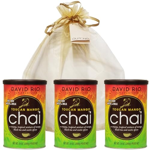GUSTONE. David Rio Geschenkset Toucan Mango 3 x 398g Dosen Chai Latte