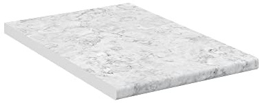 Vicco Küchenarbeitsplatte R-Line, Weiß/Marmor, 40 cm | geeignet zur Montage auf Unterschränken und Arbeitsbereichen