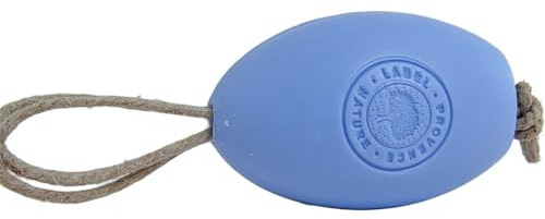 Label Provence Savon de Marseille - French Soap on a Rope Made With Fresh Organic Donkey Milk - Natural Soap and Easy To Use Hand Wash - Lavender Fragrance - 270g