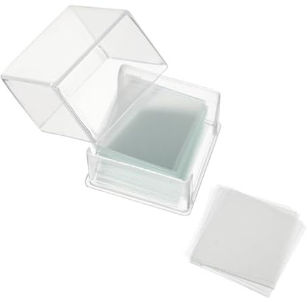 GARVALON 1000 Stück Mikroskop Abdeckgläser Quadratisch 22x22mm Aus Blankem Glas 10 Boxen Vakuumverpackt Für Optische Mikroskope Zur Probensicherung