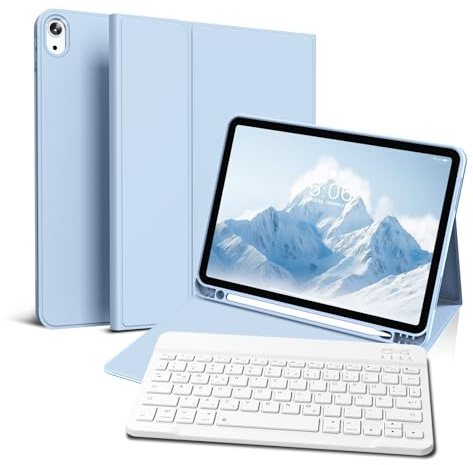 GKABXY Étui avec clavier pour iPad Air 11 (M4/M3/M2), iPad Air 5e/4e génération