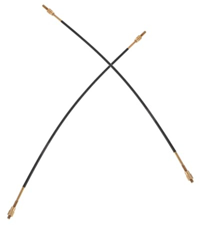 JOINPAYA 2 Stück Cello Schwanzseil aus Stahl 4/4 und 3/4 Universelle Passform Präzise Verarbeitung Langlebiges Schwarzes Zubehör für Cello Endpin