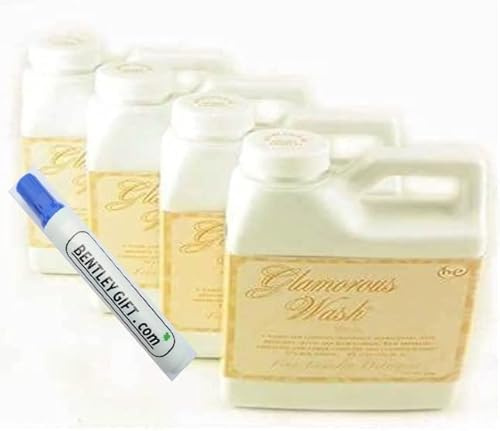 Tyler Glamorous Wash 16 ounce Fine Laundry Detergent Pack of 4, Diva, High maintenance, Entitled, Icon w/Bentley Stain Remover Pen !